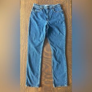 Abercrombie & Fitch Curve Love Slim Straight Ultra High Rise Jean 30/10 Long